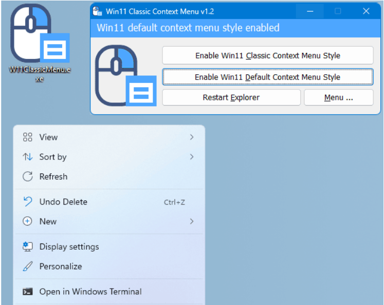 图片[2]-Win 11 恢复经典右键菜单工具Windows 11 Classic Context Menu-CIK