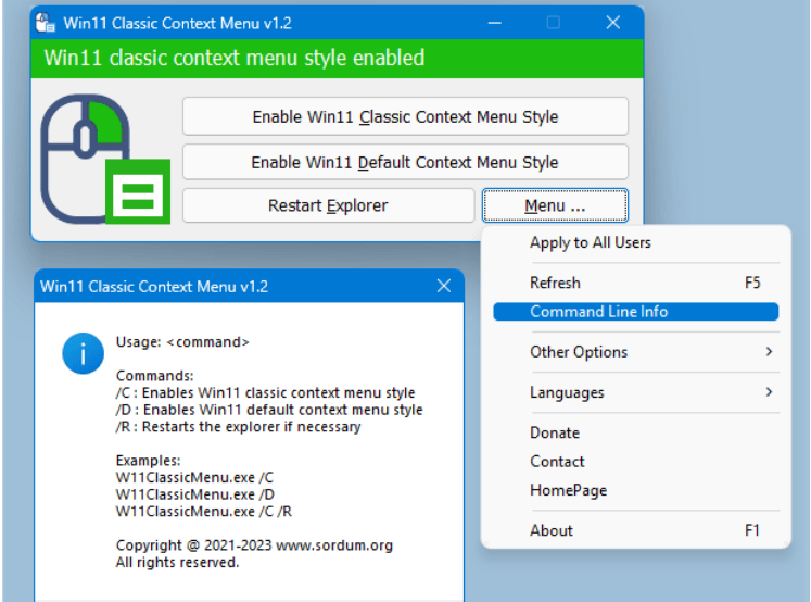 图片[3]-Win 11 恢复经典右键菜单工具Windows 11 Classic Context Menu-CIK